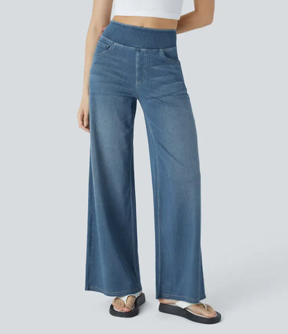 Haurelle Flex™ – High Waist Stretch Baggy Jeans