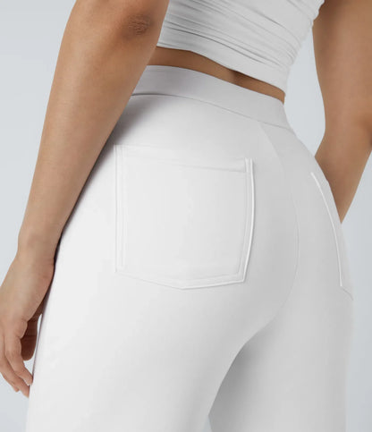 Haurelle Flex™ – High Waist Straight Leg Utility Pants