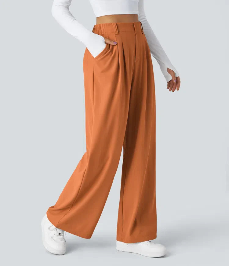 Haurelle Flex™ – Stretch High Waist Straight Leg Pants