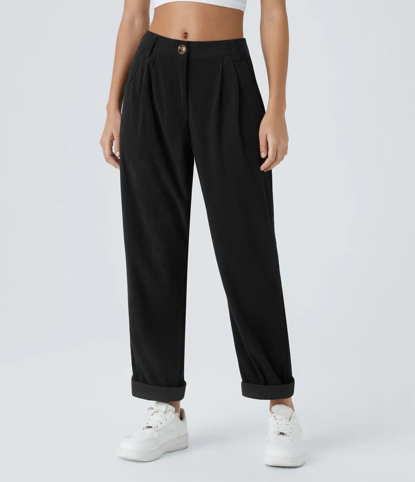 Haurelle Cord™ – Mid Rise Corduroy Pants