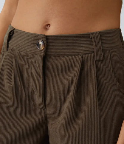 Haurelle Cord™ – Mid Rise Corduroy Pants
