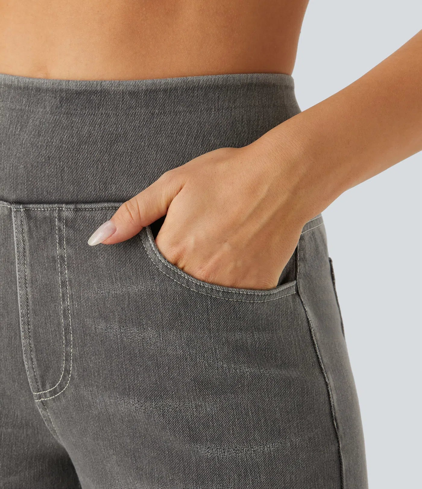 Haurelle Flex™ – High Waist Stretch Baggy Jeans