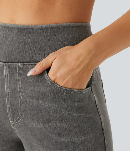 Haurelle Flex™ – High Waist Stretch Baggy Jeans