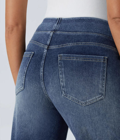 Haurelle Flex™ – High Waist Stretch Baggy Jeans