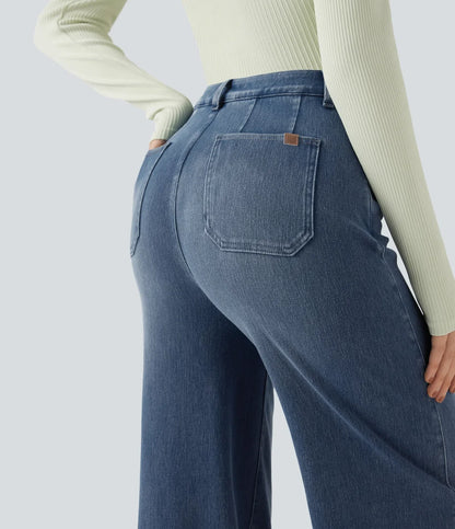 Haurelle Flex™ – Mid Rise Sculpt Wide Leg Jeans
