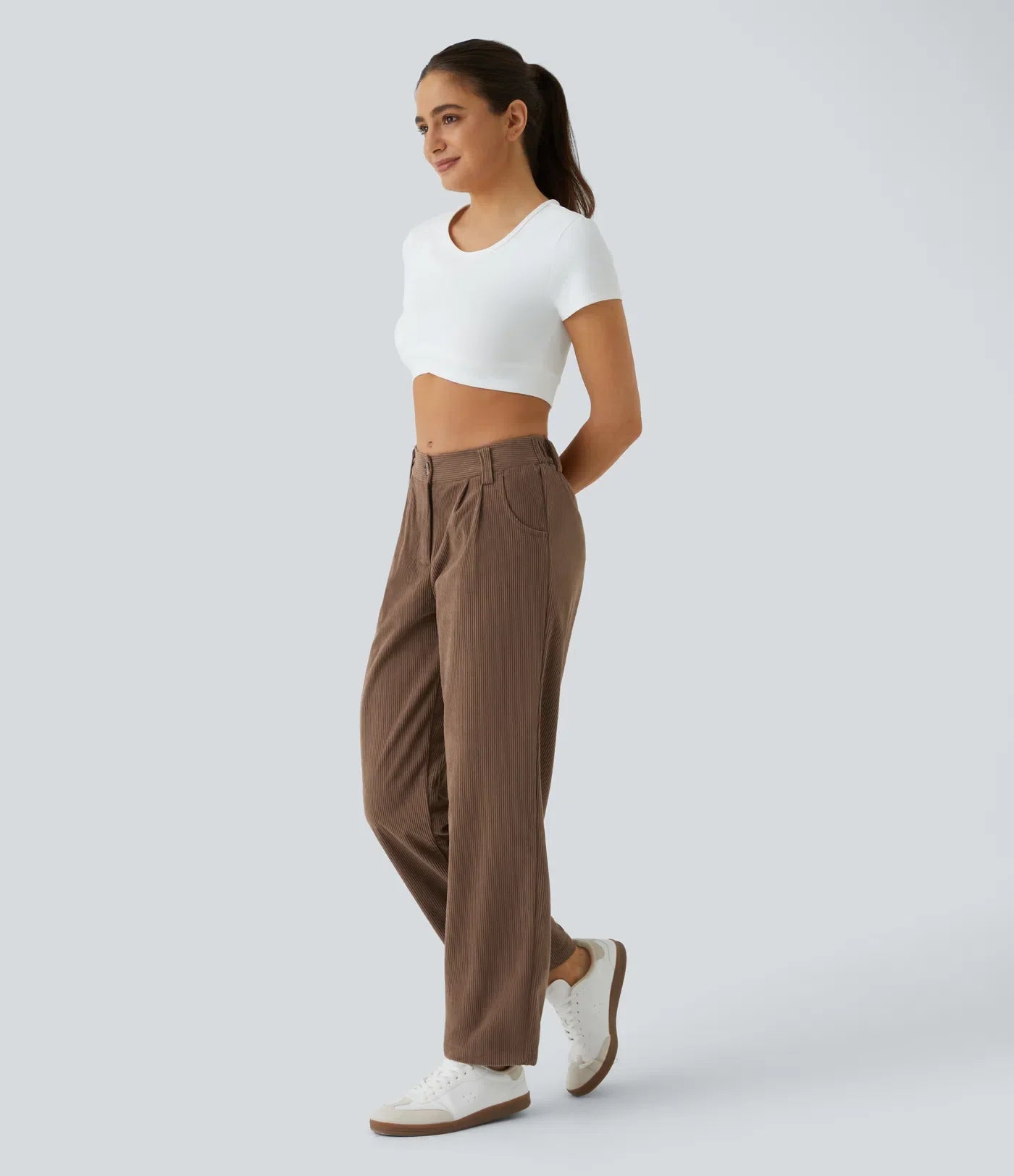 Haurelle Cord™ – Mid Rise Corduroy Pants