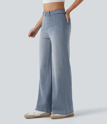 Haurelle Flex™ – Mid Rise Sculpt Wide Leg Jeans