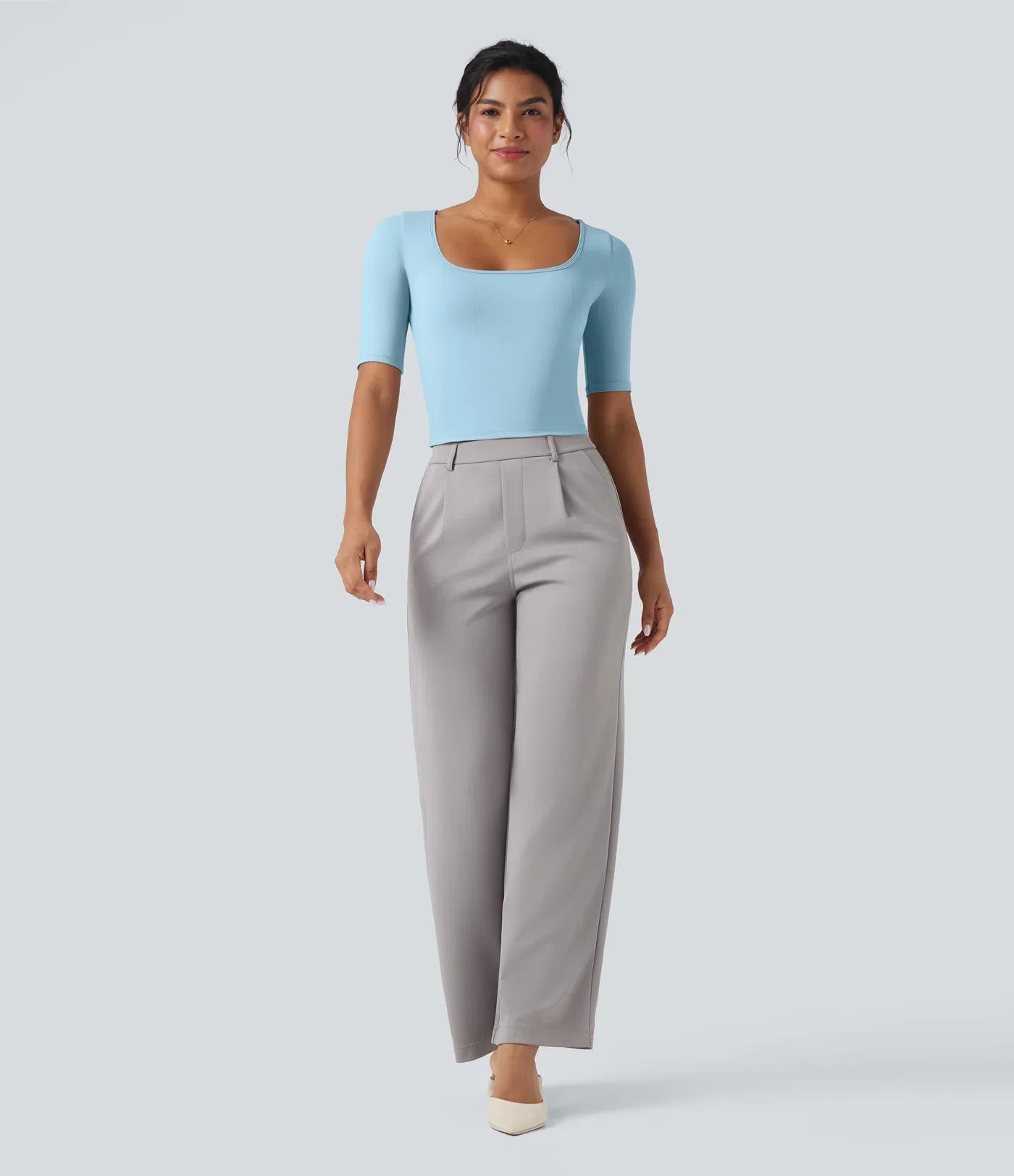 Haurelle Airy™ – Soft Touch V-Neck Shirt