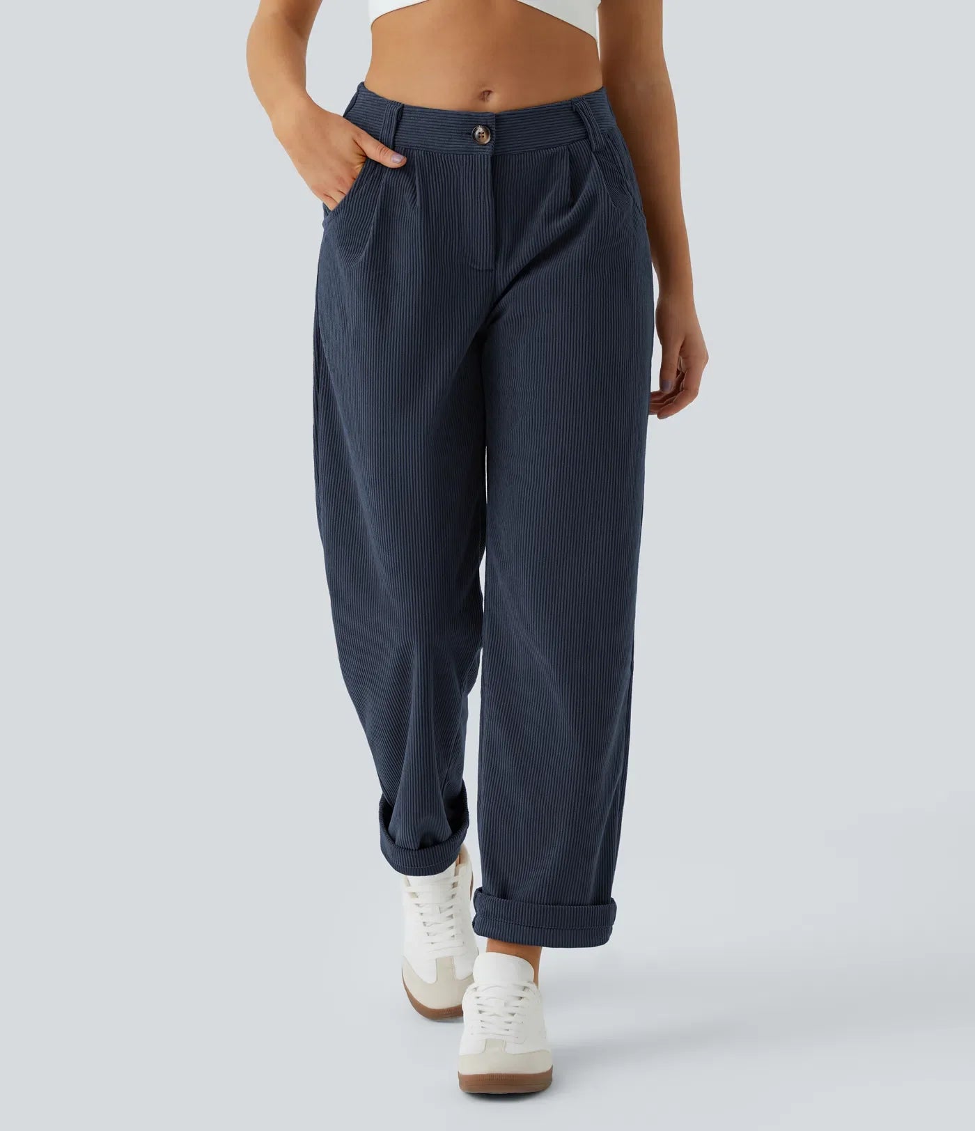 Haurelle Cord™ – Mid Rise Corduroy Pants