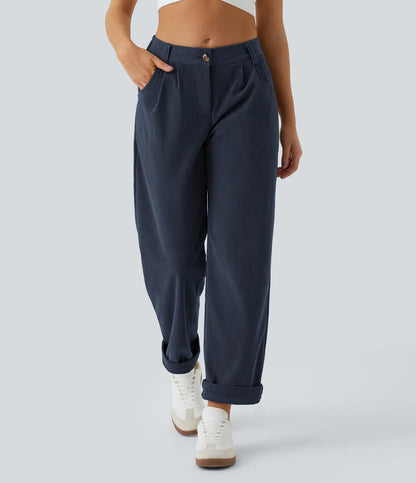 Haurelle Cord™ – Mid Rise Corduroy Pants