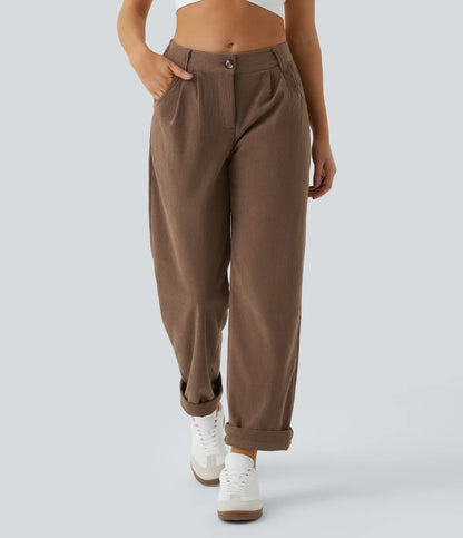 Haurelle Cord™ – Mid Rise Corduroy Pants