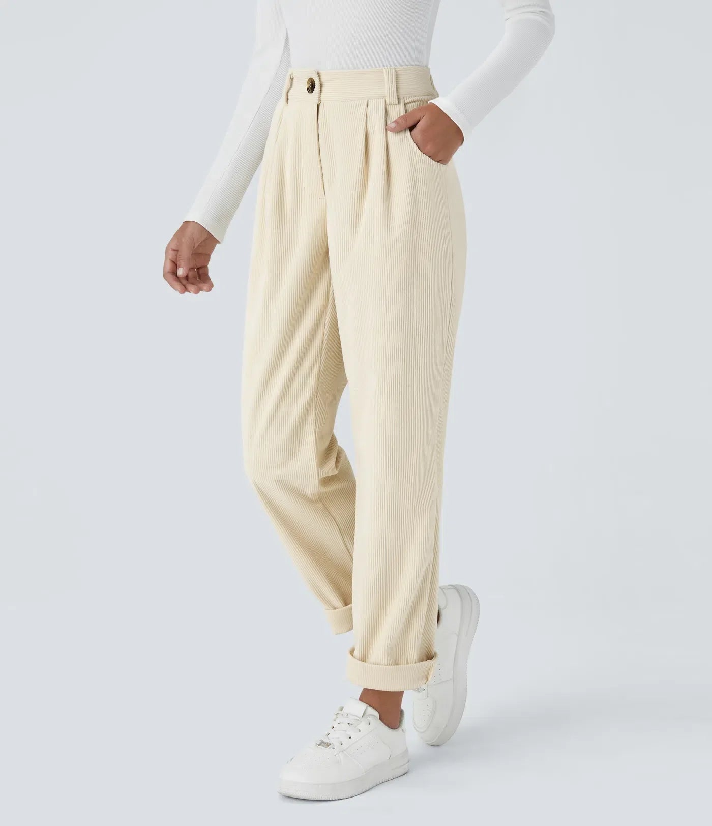 Haurelle Cord™ – Mid Rise Corduroy Pants
