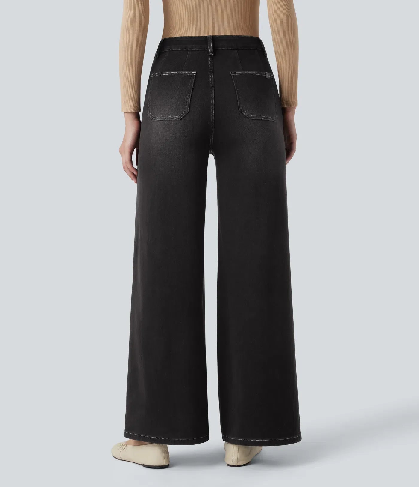 Haurelle Flex™ – Mid Rise Sculpt Wide Leg Jeans