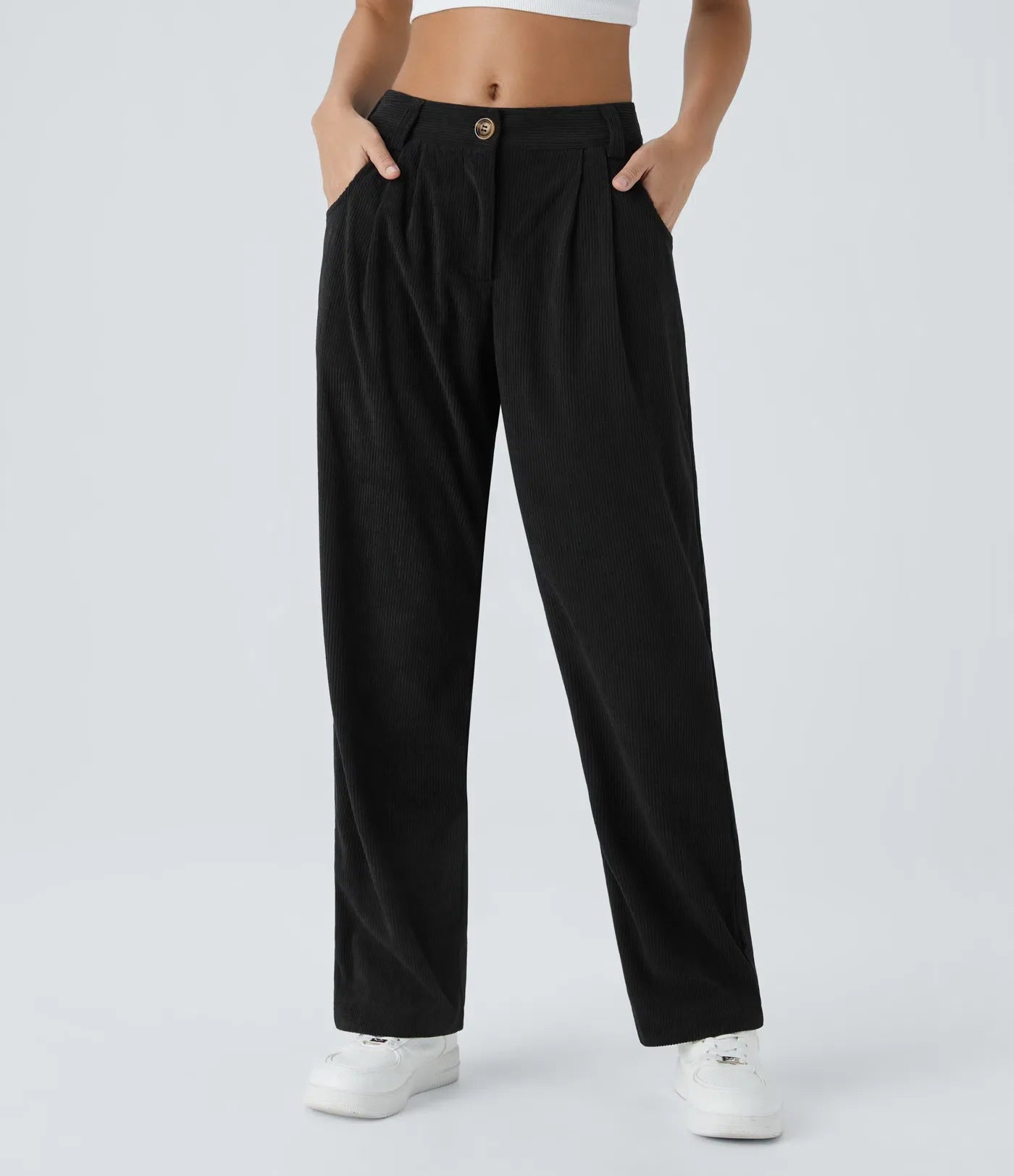 Haurelle Cord™ – Mid Rise Corduroy Pants