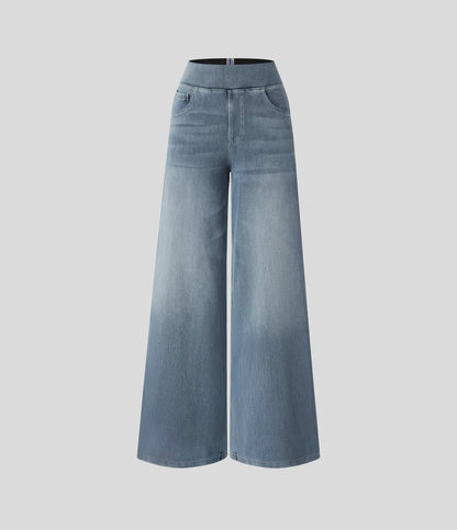 Haurelle Flex™ – High Waist Stretch Baggy Jeans