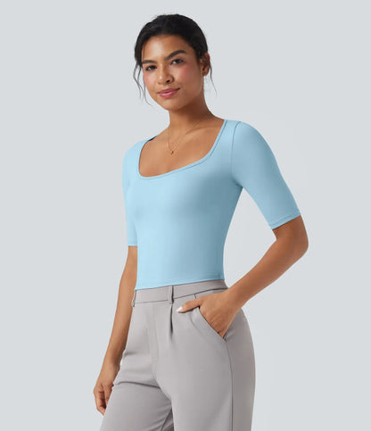 Haurelle Airy™ – Soft Touch V-Neck Shirt