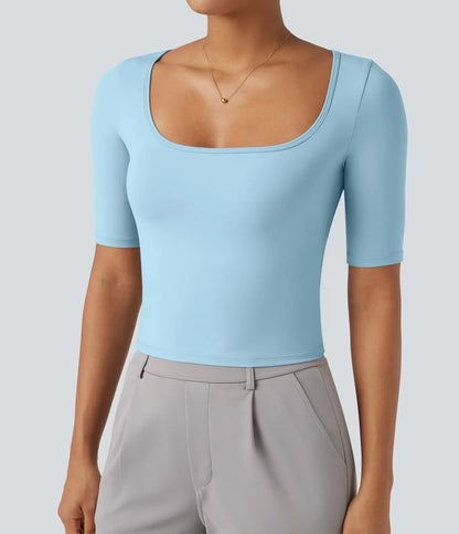 Haurelle Airy™ – Soft Touch V-Neck Shirt