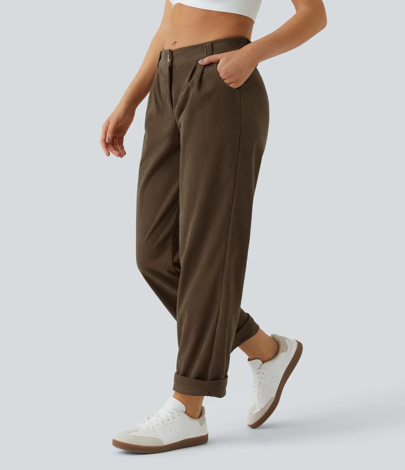 Haurelle Cord™ – Mid Rise Corduroy Pants