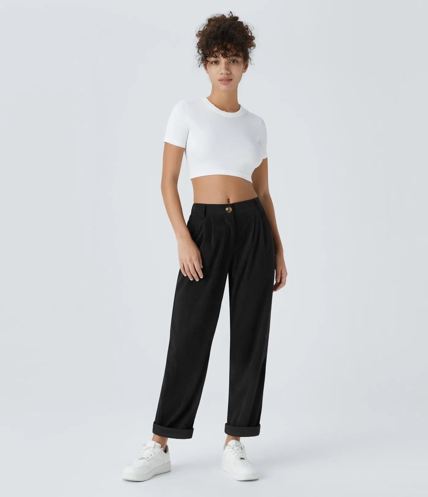 Haurelle Cord™ – Mid Rise Corduroy Pants