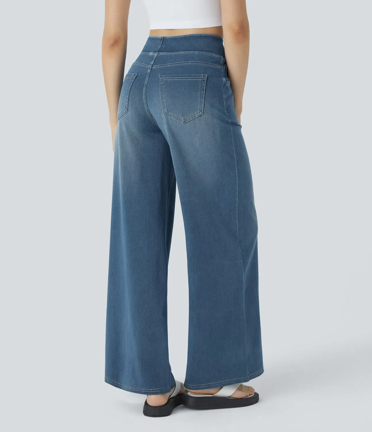 Haurelle Flex™ – High Waist Stretch Baggy Jeans