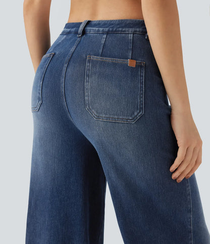 Haurelle Flex™ – Mid Rise Sculpt Wide Leg Jeans