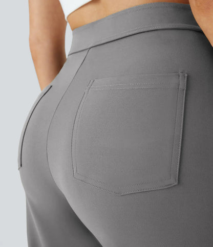 Haurelle Flex™ – High Waist Straight Leg Utility Pants