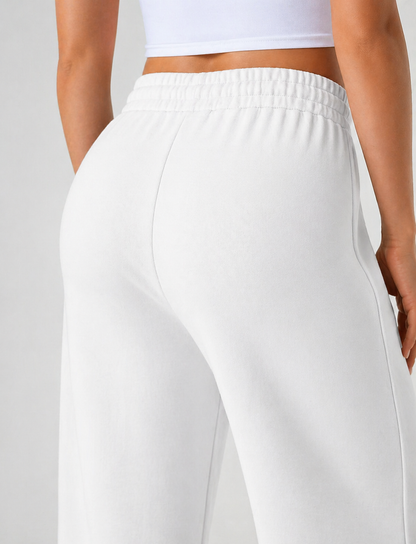 Haurelle Ease™ – Mid Rise Drawstring Straight Leg Pants