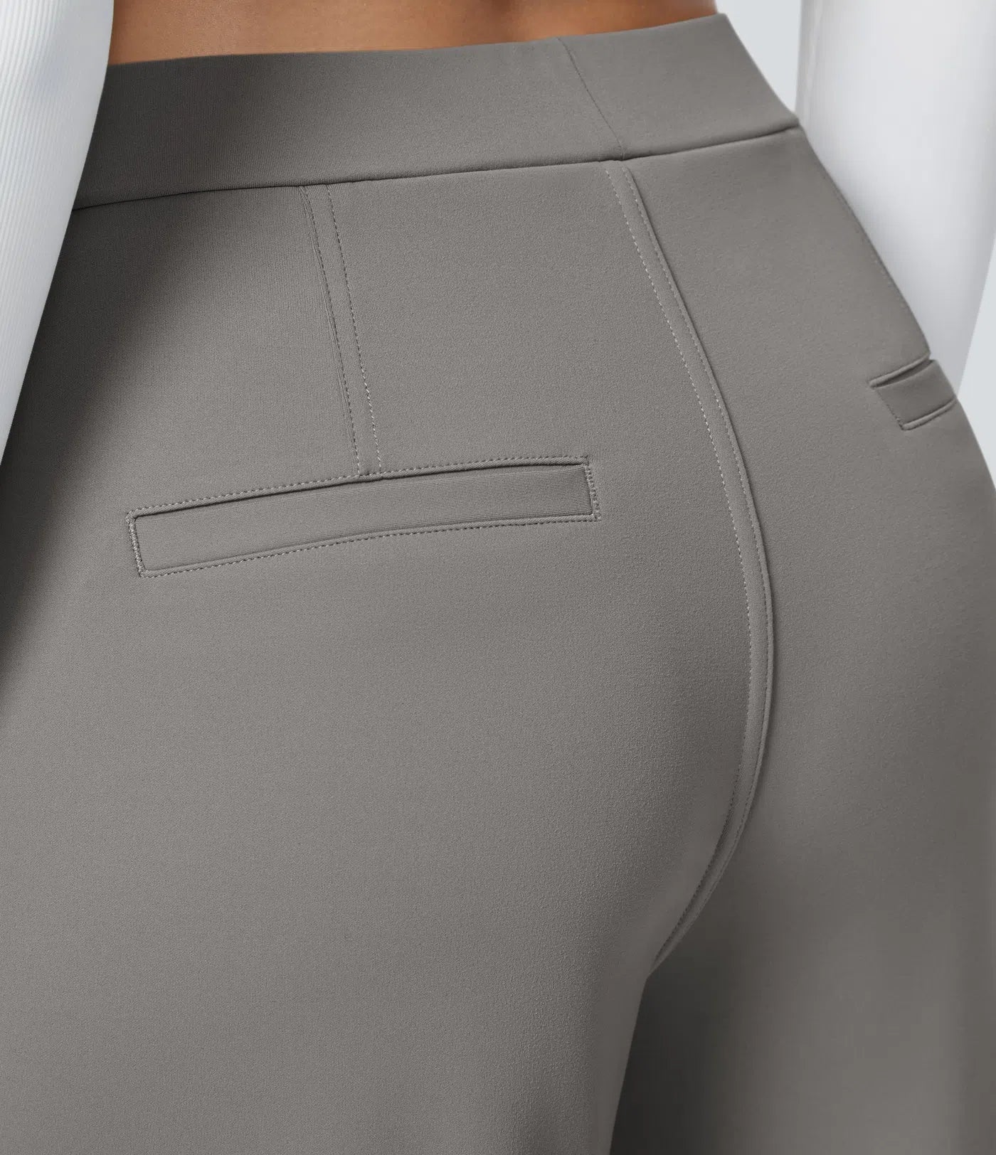 Haurelle Flex™ – Pleated Stretch High Waist Straight Leg Pants