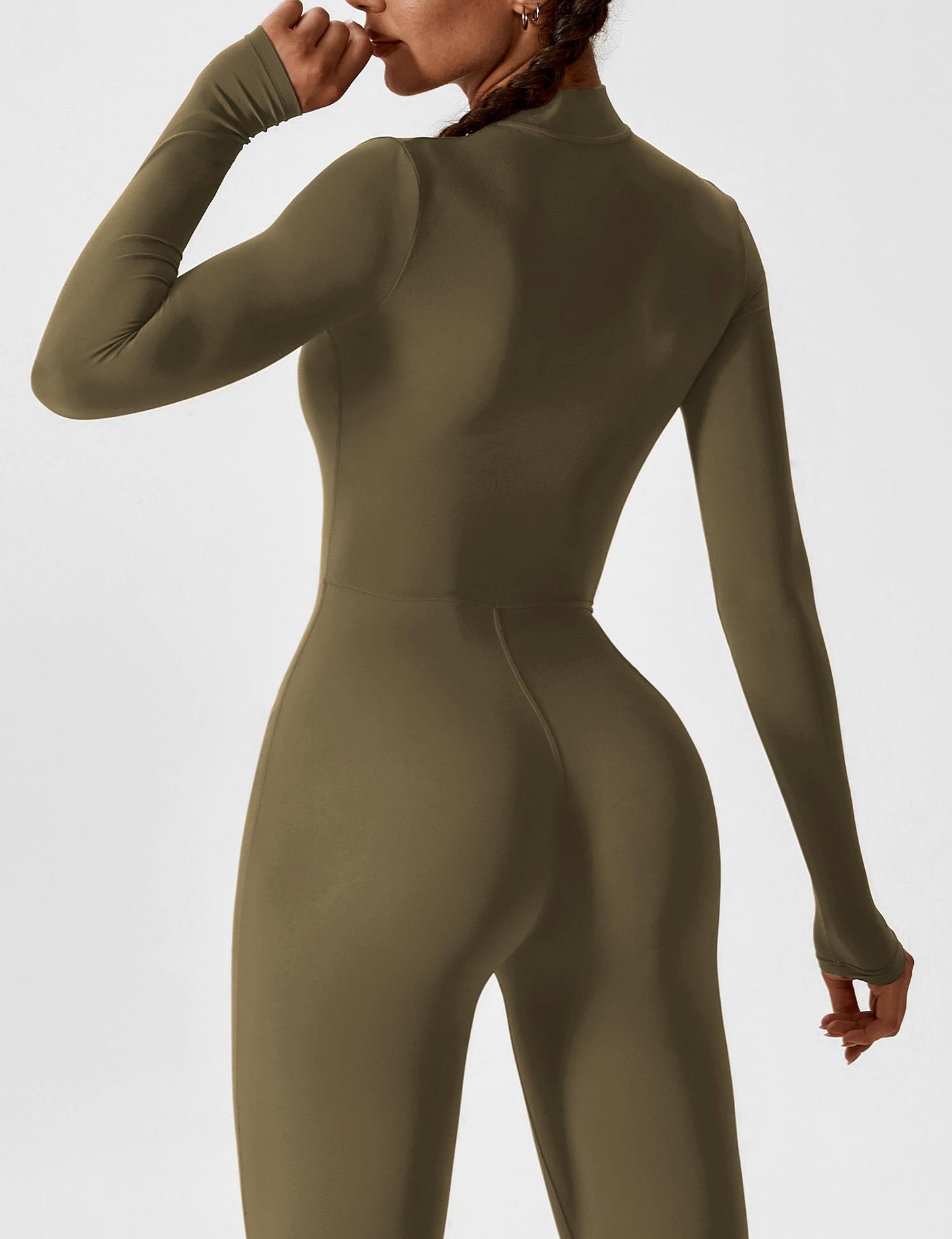 Haurelle UltraSculpt™ – Long Sleeve Zip Jumpsuit