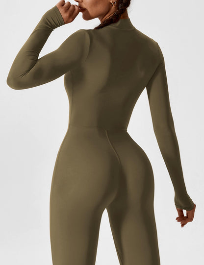 Haurelle UltraSculpt™ – Long Sleeve Zip Jumpsuit