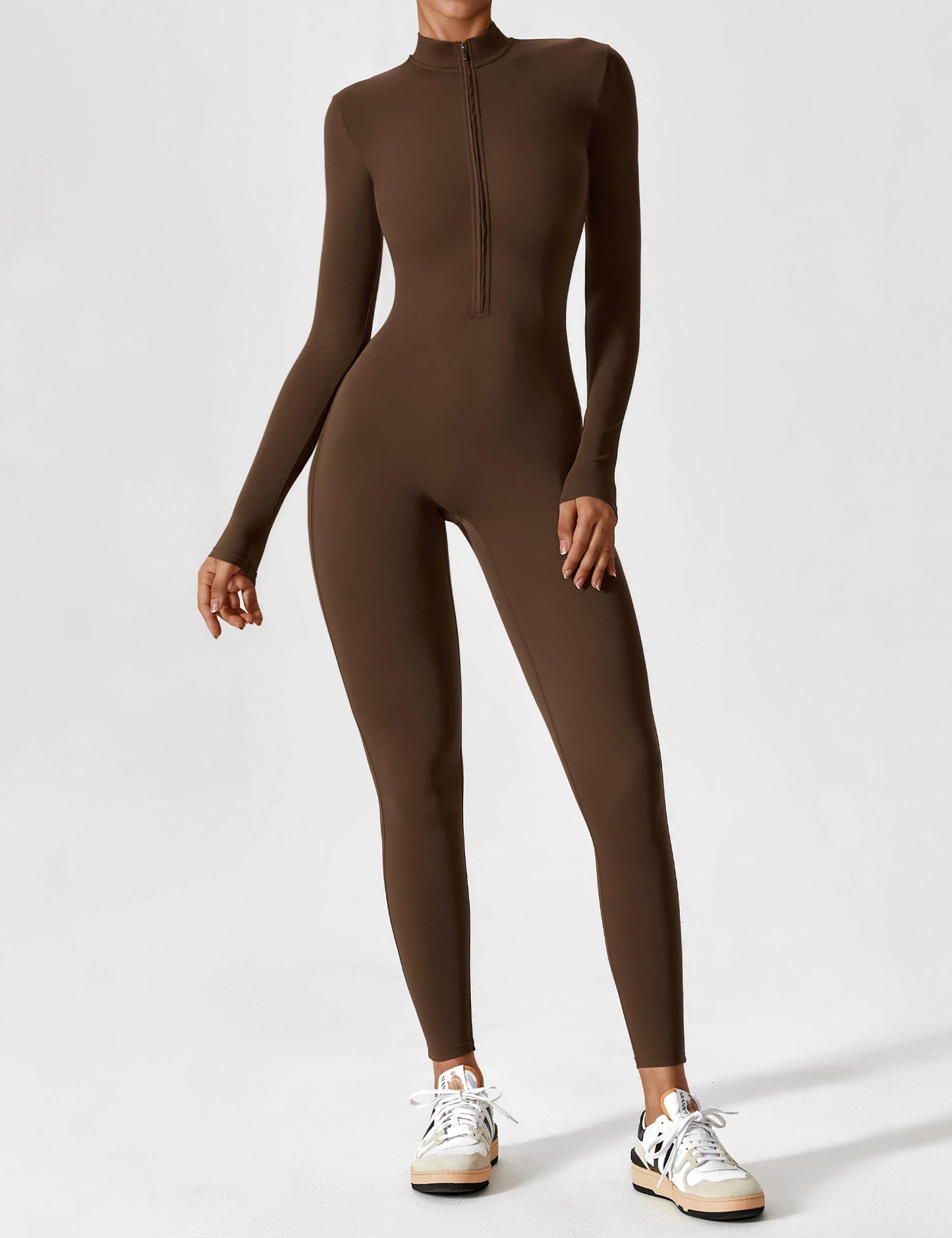 Haurelle UltraSculpt™ – Long Sleeve Zip Jumpsuit