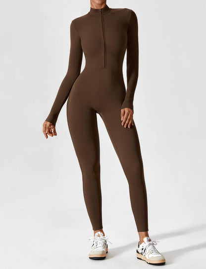Haurelle UltraSculpt™ – Long Sleeve Zip Jumpsuit