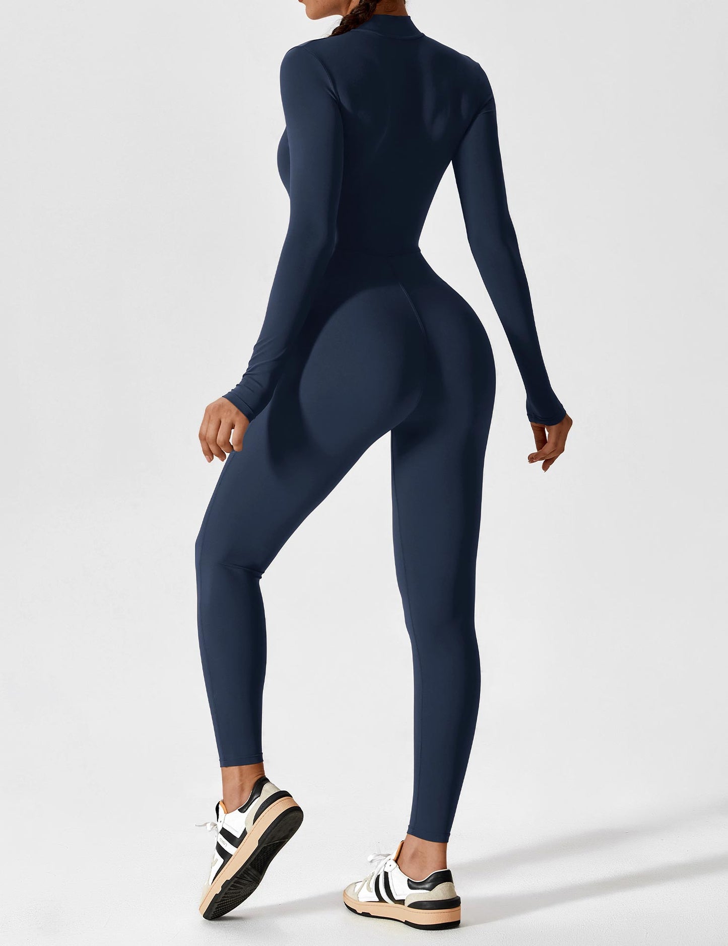 Haurelle UltraSculpt™ – Long Sleeve Zip Jumpsuit