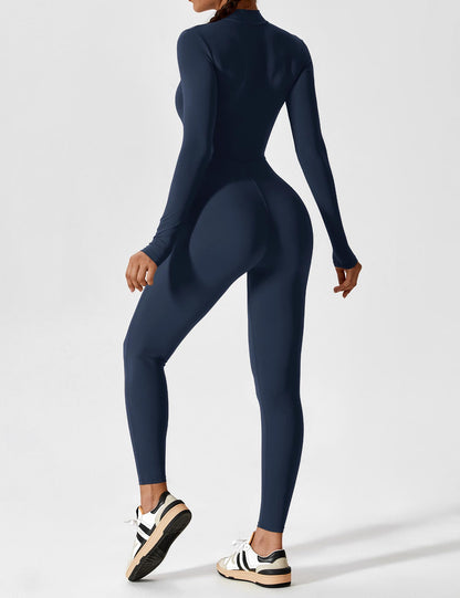 Haurelle UltraSculpt™ – Long Sleeve Zip Jumpsuit
