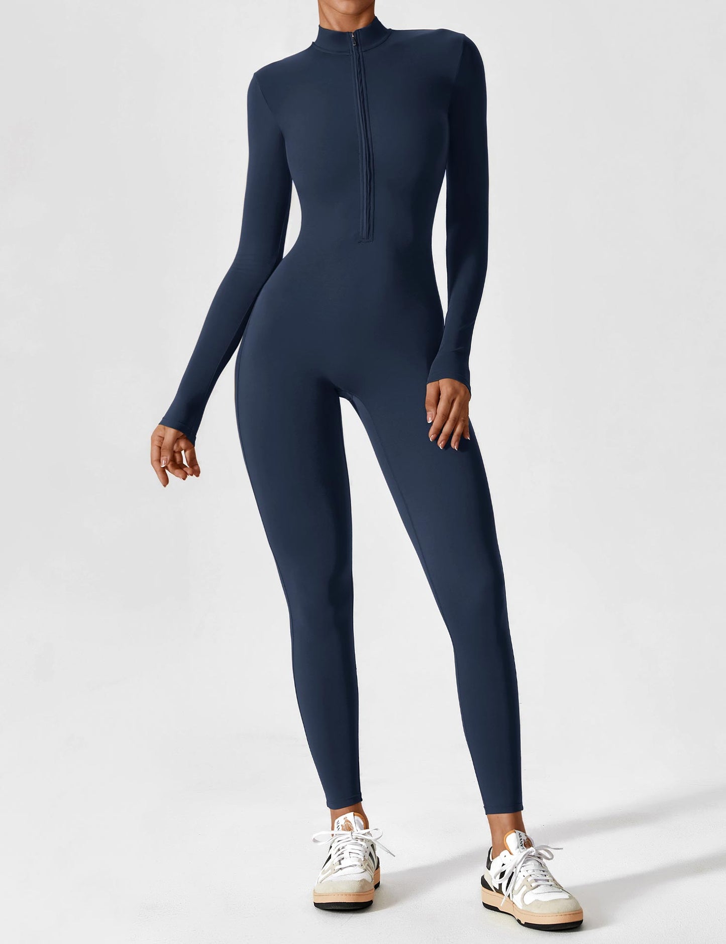 Haurelle UltraSculpt™ – Long Sleeve Zip Jumpsuit