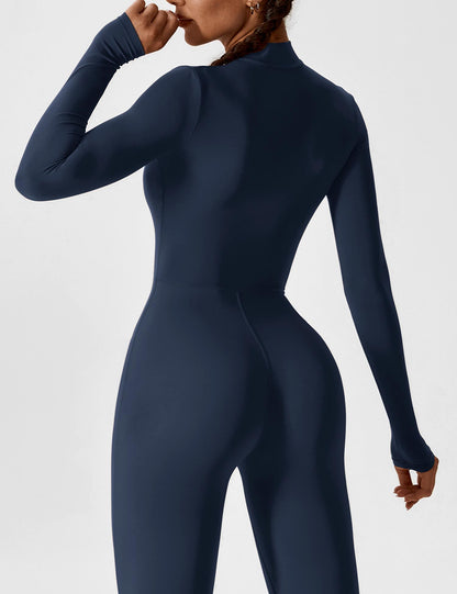 Haurelle UltraSculpt™ – Long Sleeve Zip Jumpsuit