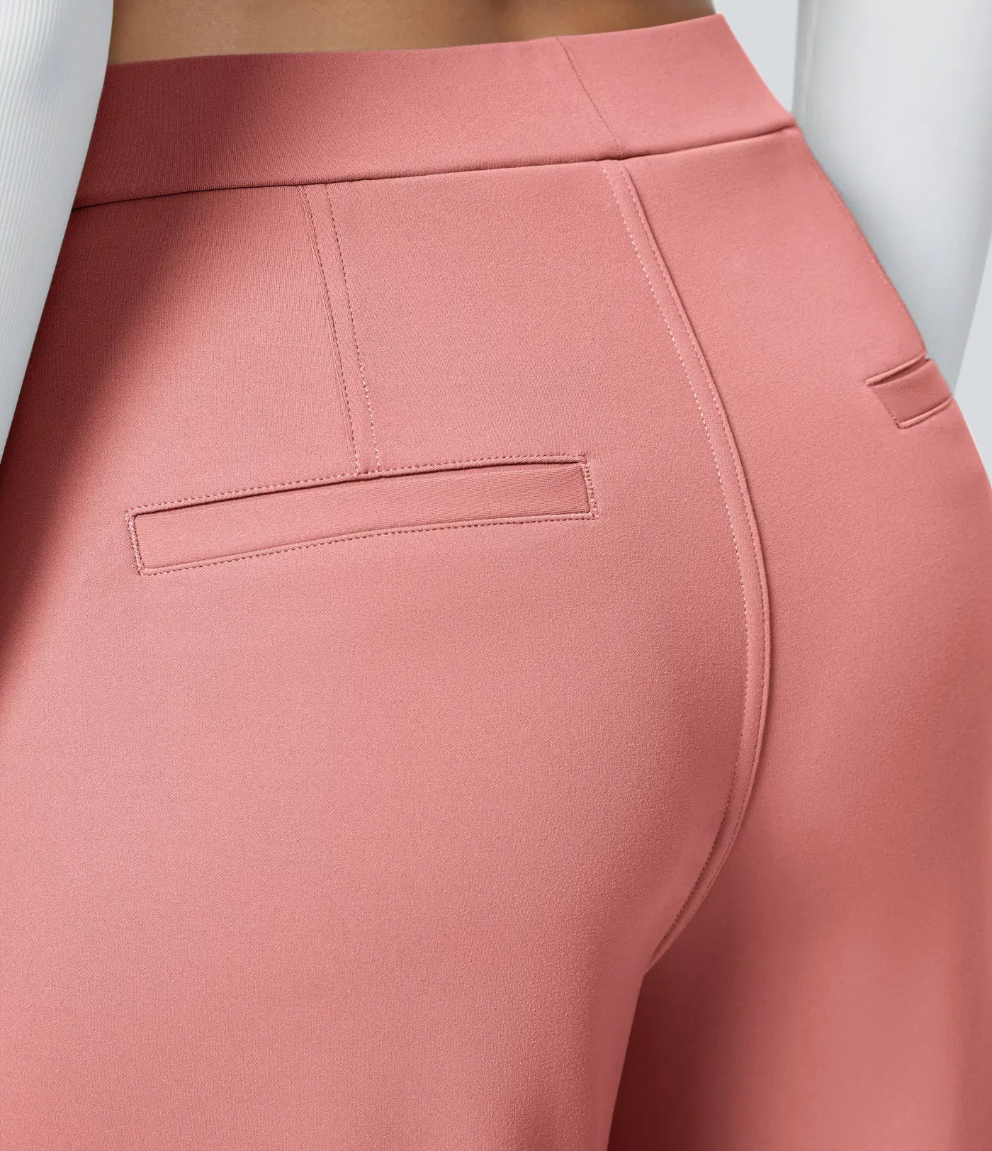Haurelle Flex™ – Pleated Stretch High Waist Straight Leg Pants