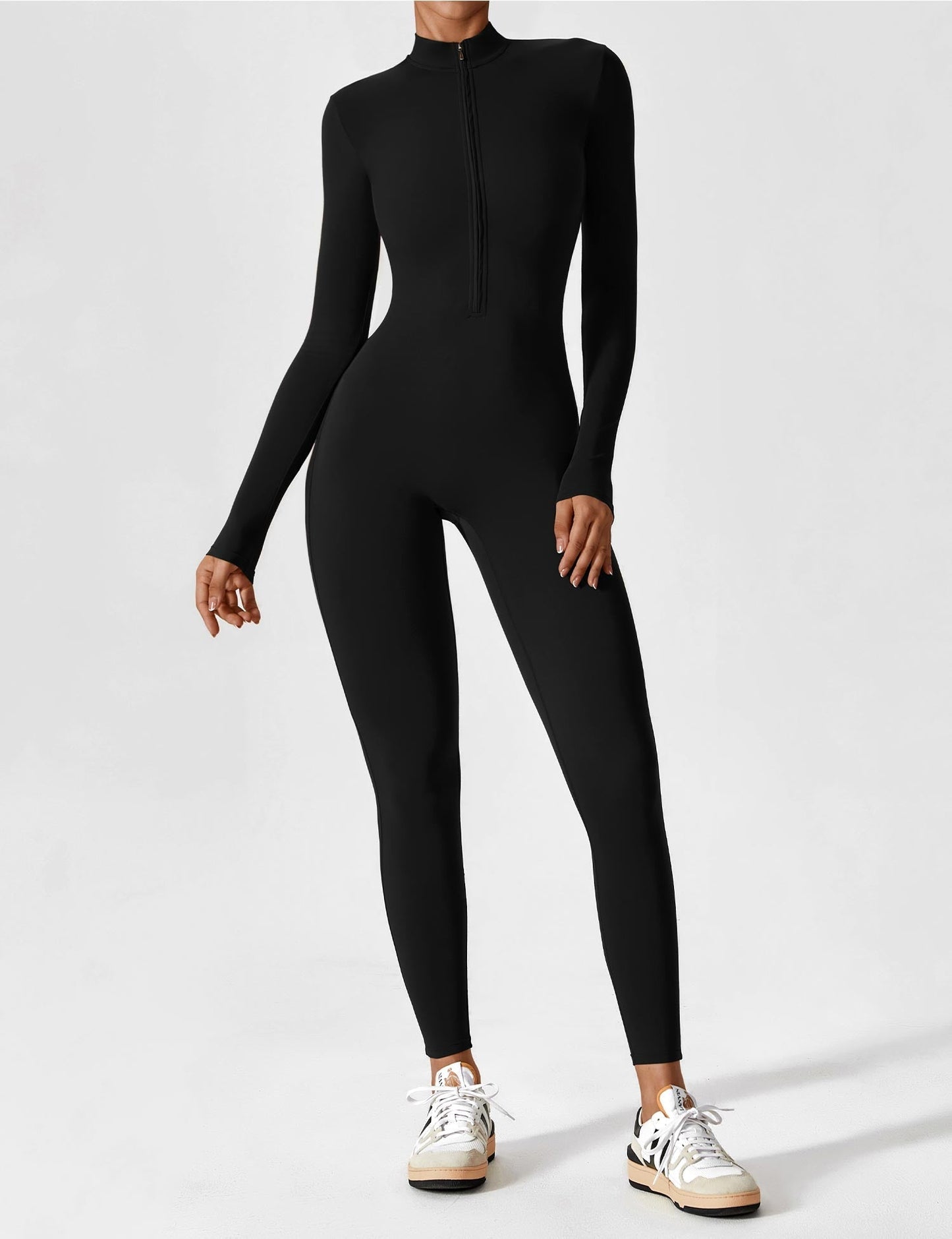 Haurelle UltraSculpt™ – Long Sleeve Zip Jumpsuit