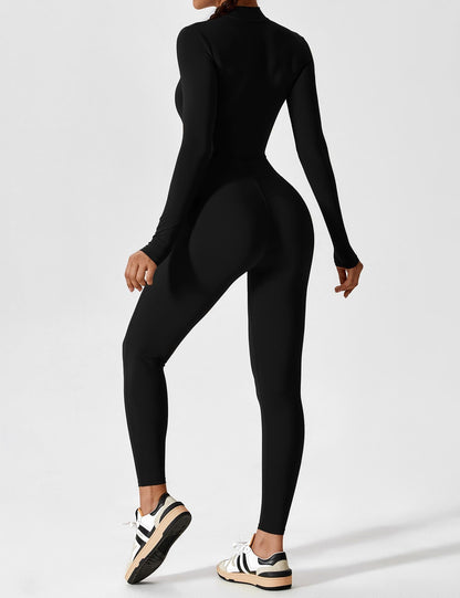 Haurelle UltraSculpt™ – Long Sleeve Zip Jumpsuit
