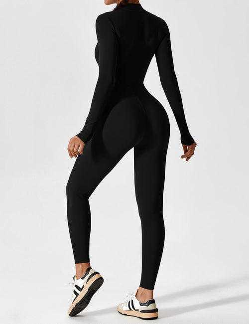 Haurelle UltraSculpt™ – Long Sleeve Zip Jumpsuit
