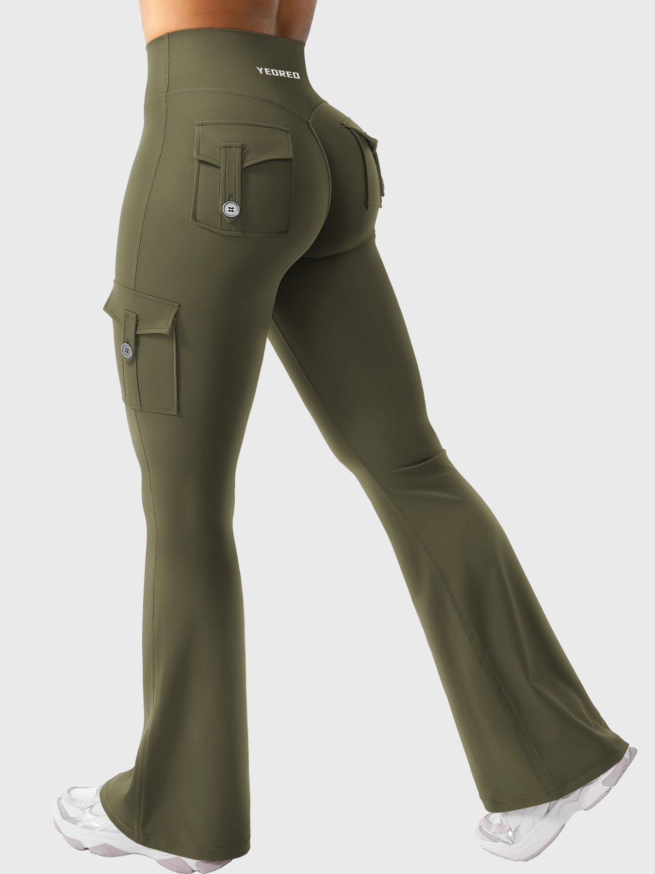 Haurelle Hedda™ – High Waist 4-Way Stretch Flared Leggings