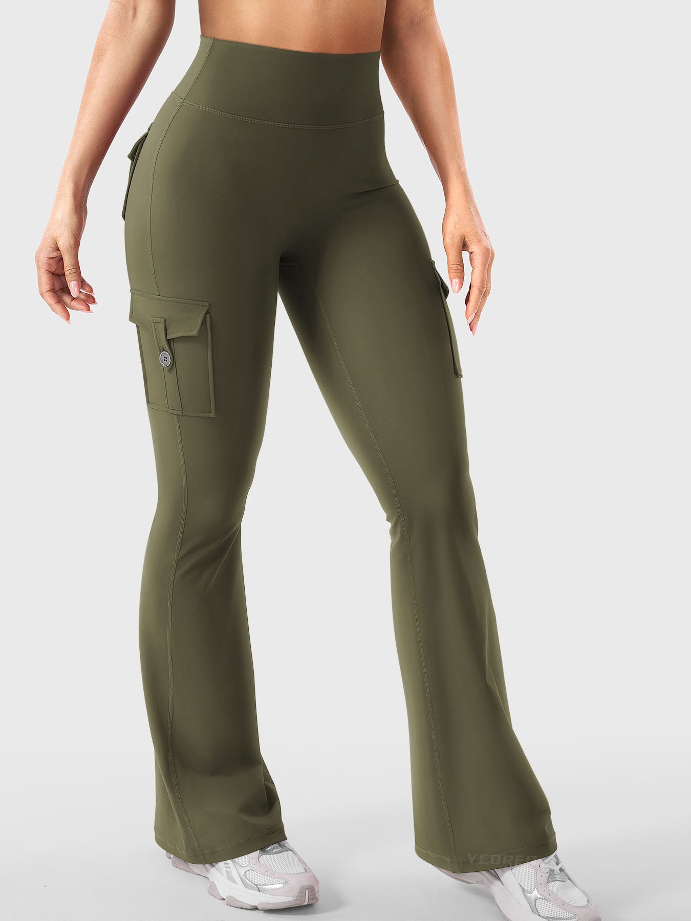 Haurelle Hedda™ – High Waist 4-Way Stretch Flared Leggings