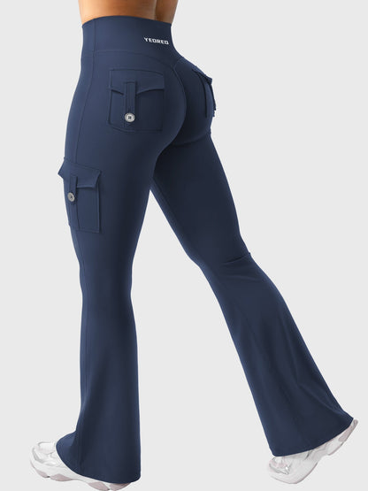 Haurelle Hedda™ – High Waist 4-Way Stretch Flared Leggings
