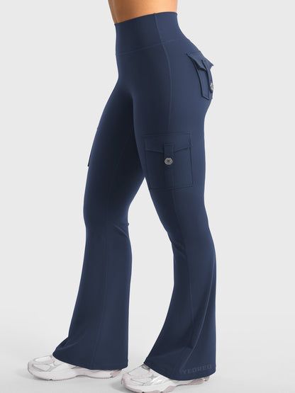 Haurelle Hedda™ – High Waist 4-Way Stretch Flared Leggings