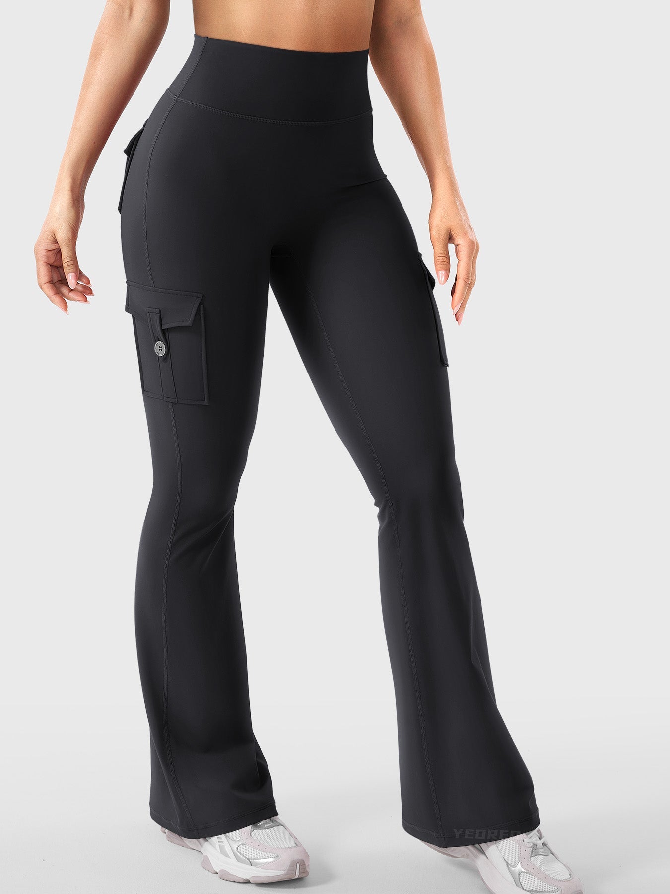 Haurelle Hedda™ – High Waist 4-Way Stretch Flared Leggings