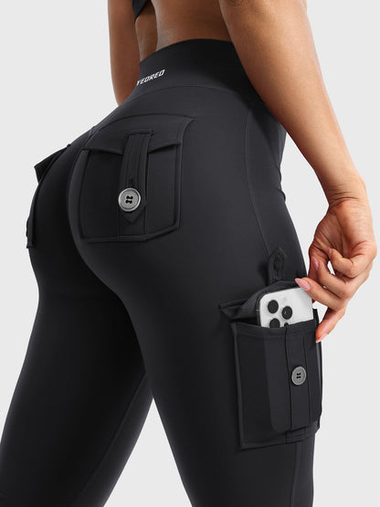 Haurelle Hedda™ – High Waist 4-Way Stretch Flared Leggings