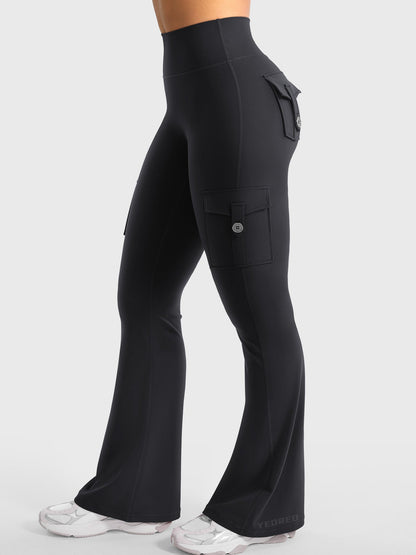 Haurelle Hedda™ – High Waist 4-Way Stretch Flared Leggings