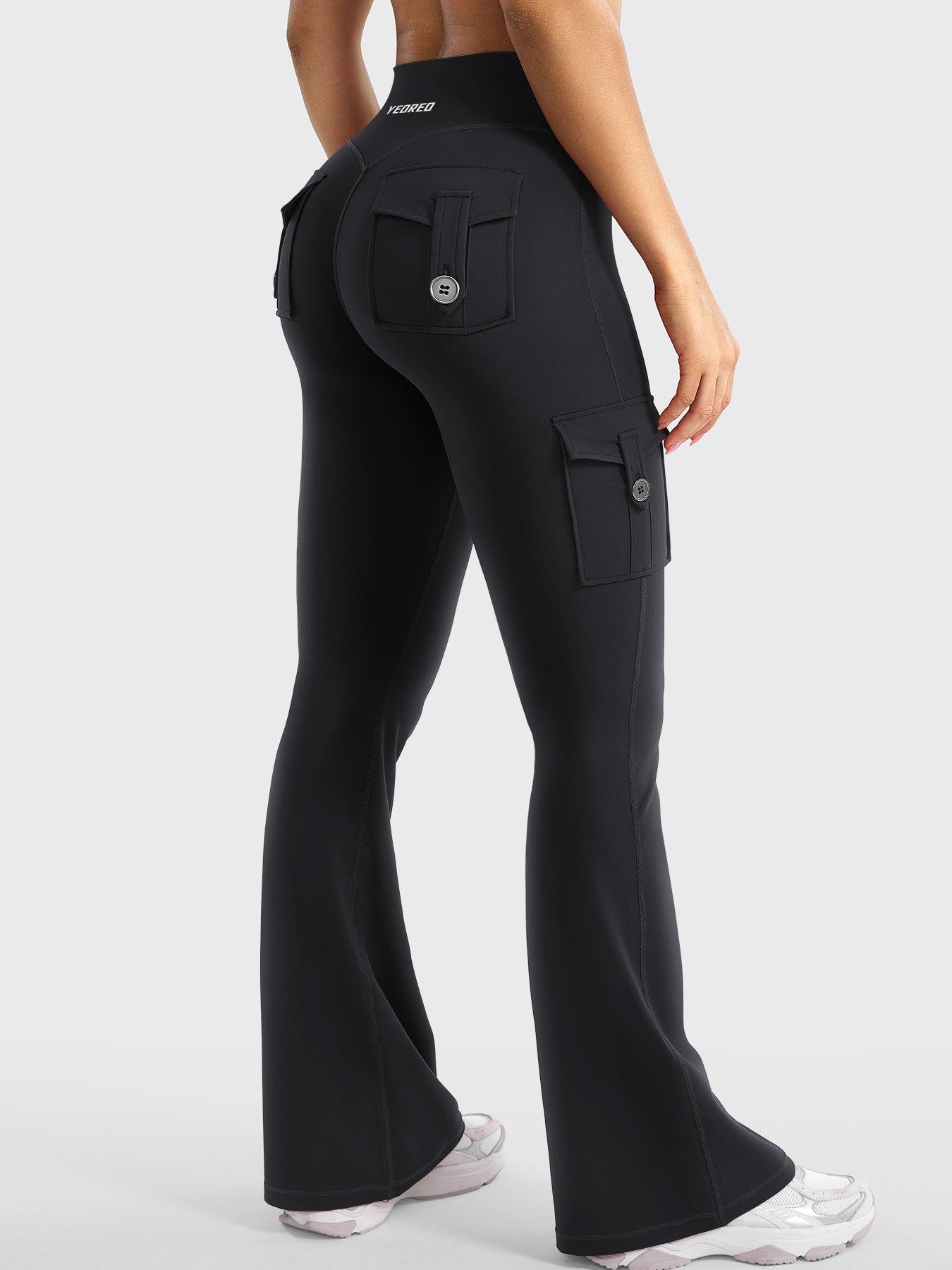 Haurelle Hedda™ – High Waist 4-Way Stretch Flared Leggings
