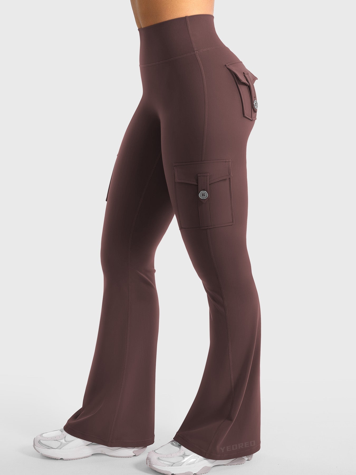 Haurelle Hedda™ – High Waist 4-Way Stretch Flared Leggings